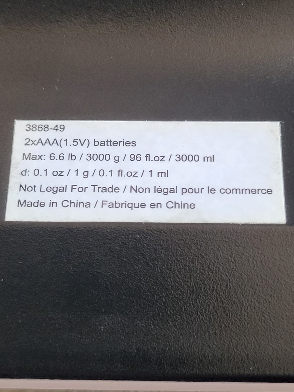 Taylor Digital Kitchen Scale - Picture 4 of 4